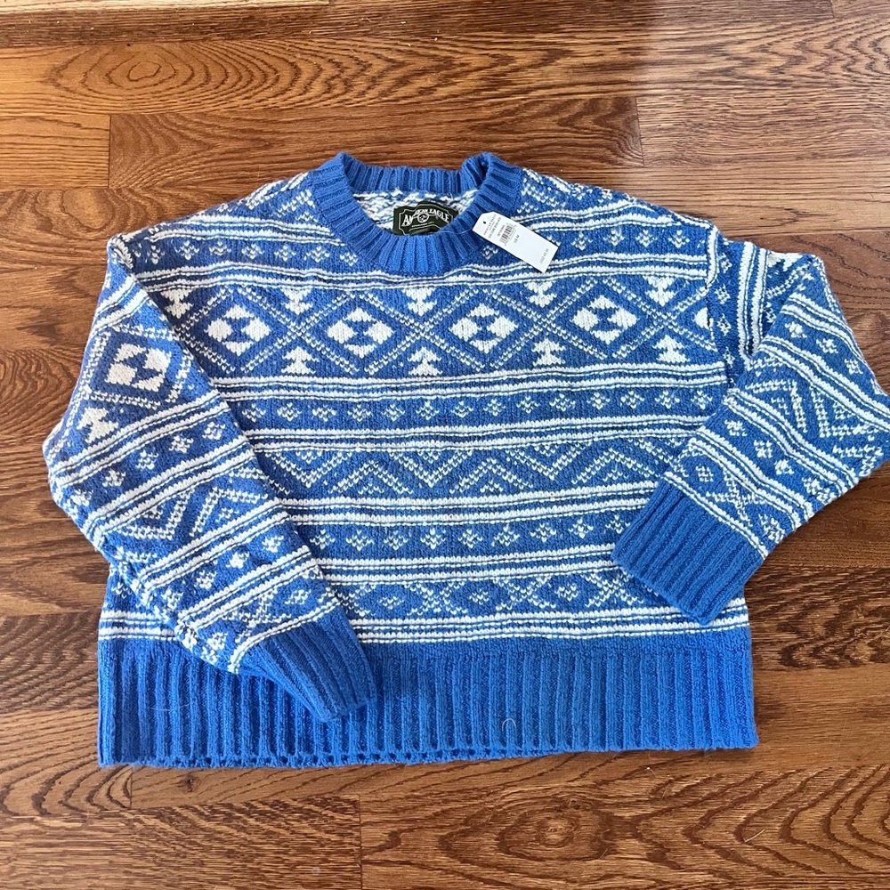 NWT American Eagle cotton knit sweater.